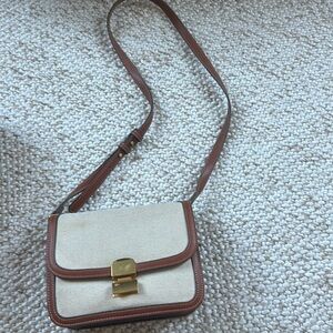 Mango Woven Crossbody Bag